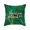 45cm Cushion Case Removable Polyester Green Plant Print Pillowcase Tropical Leaf Cactus Monstera Throw Cushion Cover Home Decor