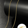 14k Orginal Gold Color Necklace Chain for Women Box Chain Snake Bone/starry/Cross Chain 18 Inches Necklace Fine Jewelry Gifts