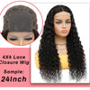 Deep Wave Frontal Wig Human Hair 13x4 Curly Human Hair Wig Transparent  Lace Wig 13x6 Water Wave Wigs 180 Density