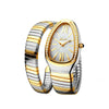 Classic Snake Shape Watch For Women Gold Silver Scaleable Bracelet Womens Watches Bling Diamonds Quartz Ladies Wristwatch