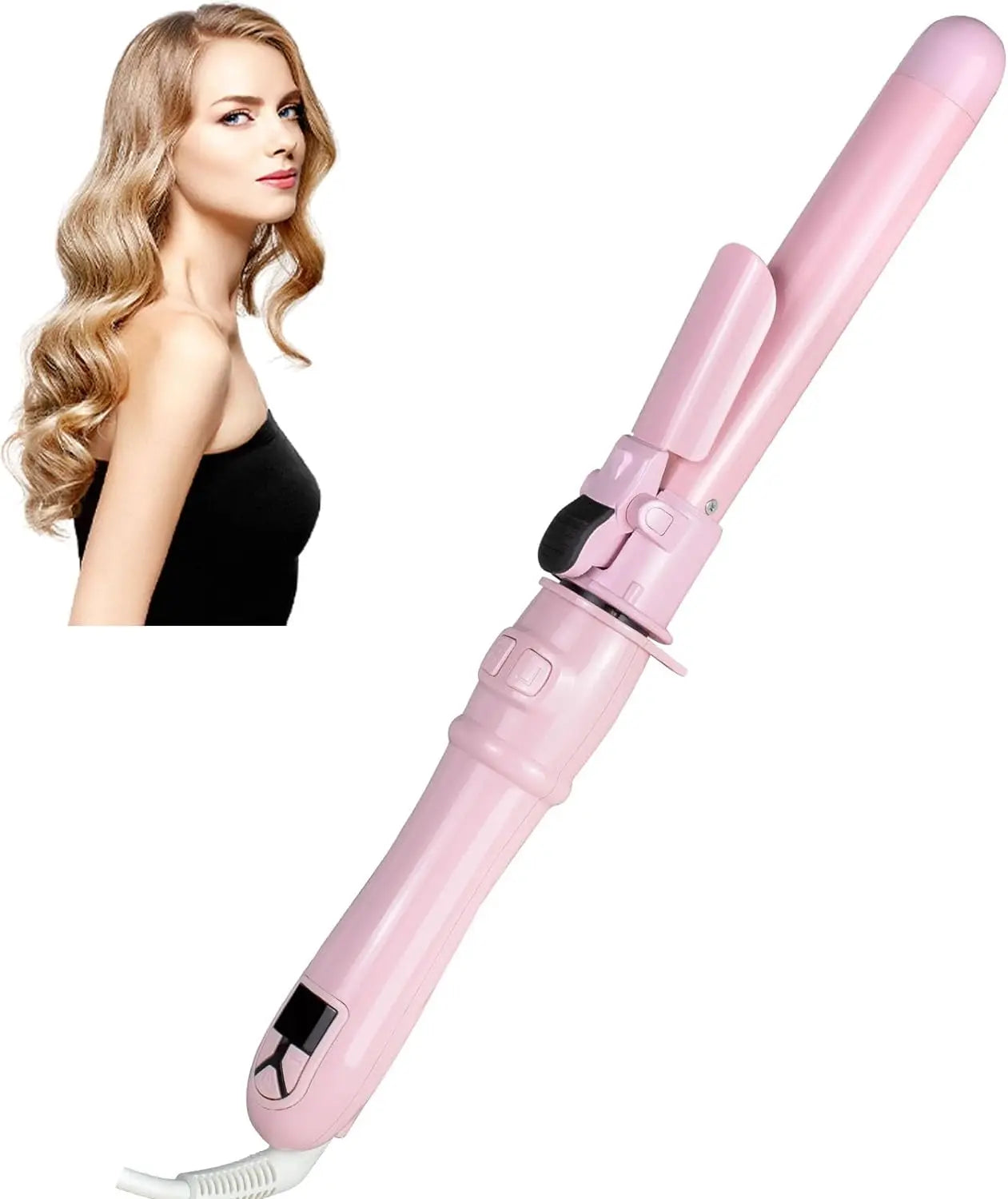 2024 Best Hair Curling Wand 28mm Automatic Rotating Curling Iron for Professional Big Waves and Inward Curls