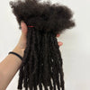 Loc Extension Human Hair 0.6cm Width 8inch 50 Strands Handmade Dreadlock Inter Extension Human Hair for Women/Men/Kids