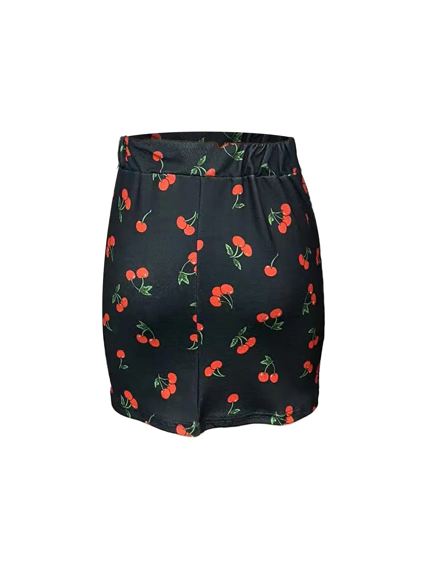 Qianniao style elegant elastic waist half skirt, hip hugging high waist short skirt