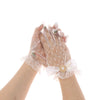 Girl Lolita Mesh Bow Flower Lace Gloves Black White Lace Gloves lolita Lace Sleeves Cosplay Jewelry
