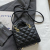 Quilted Pattern Solid Color Pu Handbag With Pendant Decoration, Versatile Noble Women's Crossbody Bag, Fashionable Handbag