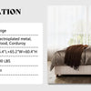 Bed Frame with Fireplace,Wingback Platform Bed Frame with 60.4“ Extra Tall Headboard,Corduroy Upholstered Bed Frame Wooden Slats