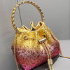 Handle Rhinestones Evening clutch Bag Purses and handbag luxury Designer shoulder bag Shiny Crystal Clutch purse bucket bag