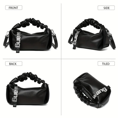 Small Designer Cloud Pouch Bag for Women, Soft Crossbody Purse