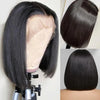 Dark Purple Bob Lace Front Wigs Human Hair Colored 13x4 Lace Frontal Short Straight Purple Bob Wig Pre Plucked with Baby Hair
