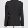 CHICEVER Solid Spliced Beading Slimming Blazer for Women Notched Collar Long Sleeve Patchwork Button Formal Coat Female Fashion