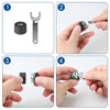 JMCQ USB Android TPMS Tire Pressure Monitoring System Display Alarm System Internal External 5 Sensors For Car Navigation Radio
