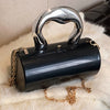 Women Mini Evening Bag Metal Handles Wallet Shoulder Bag Solid Color Clutch Bag Large Capacity Everyday Shoulder Bag Daily Bag