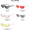 Trendy Diamond Cat Eye Sunglasses Women Luxury Brand Designer Crystal Sexy Cateye Metal Jewel Frame Rhinestone Eyewear Oculos