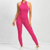 2025 Pad Deep V Women Tracksuit Yoga Set One Piece Jumpsuit Workout Scrunch Legging Sport Gym Active Suit Exercise Wear XP301