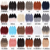 FASHION IDOL 24 Inch Synthetic Hair Water Wave Braiding Hair Extensions Ombre Rainbow color Deep Wave Curl Twist Crochet Hair
