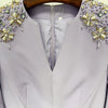 HIGH STREET Newest Fashion 2025 Designer Party Vestido Women's Diamonds Beaded Split Long Maxi Dress