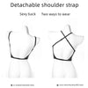 Invisible Lift Up Bra Backless Women Summer Bras Low Cut Sexy Plunge Brassiere Open Back Underwear Seamless Deep U Lingerie