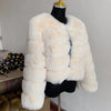 Damenmode Kunstpelzmantel superheiß Herbst Winter Damen kurze Kunstfuchsjacke flauschig hohe Qualität 7XL Damen Pelzmäntel