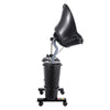 Portable Shampoo Basin with 2 Water Buckets 30cm Deep Salon Hair Washing Sink Adjustable Height Angle Mobile Shampoo Bowl Unit
