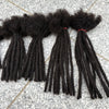 0.6cm 4-8Inch Regular Loc Extension Human Hair 50 Strands Full Handmade 100% Human Hair Dreadlock Extensions for Men Women