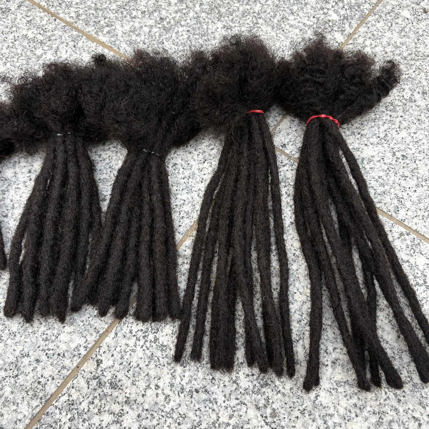 0.6cm 4-8Inch Regular Loc Extension Human Hair 50 Strands Full Handmade 100% Human Hair Dreadlock Extensions for Men Women