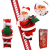Electric Climbing Santa, Musical Christmas Decoration, Fun Holiday Ladder Toys for Home, Tree, Fireplace, Unique Festive Decor