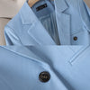 High Quality Long Sleeve Female Blazer Women Blue Coffee Khaki Single Button Slim Jacket Ladies Business Work Wear Formal Coat