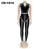 Women Sets Summer Tracksuits Slim Sleeveless Skinny Crop Tops+Pants Suit Two Piece Set Night Club Outfits 2 Pcs Street GL3503