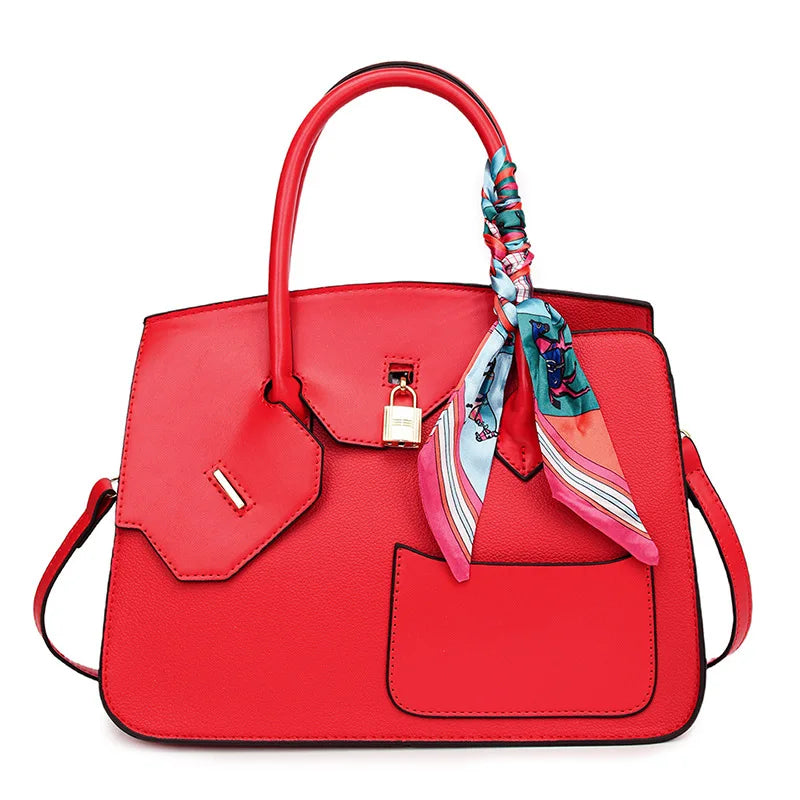 New Birkin Bag Handbag Lychee Grain Large Capacity Advanced Sense Kelly Bag Single Shoulder Crossbody Bag for Women