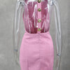 Ladies Elegant Halter Sleeveless Slim White Dress Women Sexy Backless Mini Dress Club Party Dress 2024 New Summer Women Dress