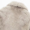 TRAF 2024 Women Fashion Cropped Faux Fur Jacket Coat Long Sleeve Front Snap-button Female Outerwear Chic Lapel Collar Thick Coat