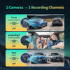 LEHX LP10Pro 10.26" DashCam Car DVR 4K Dual Len Recorder Carplay Android auto Ai Screen Dash Cam GPS Navigation Dashboard
