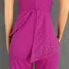 High Waist Strapless Jumpsuit Rivet Collar Lady Evening and Party Tube Top Jumpsuit for Women Elegant Sexy Birthday Jumpsuit