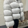 2025 MAOMAOKONG Natural Real Fox Fur Coat Women Winter Long Sleeve Luxury Raccoon Fur Jackets Thick Top Female Furry Coat Vest