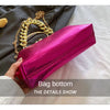 2024 Luxury Women Gold Green Chain Messenger Bags PU Leather Shoulder Bags Shell Clip Designer Handbag And Purse Wedding Clutch