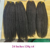 4B 4C Afro Kinky Curly Clip In Human Hair Extensions 100% Mongolian Virgin Hair Human Natural Black Clip Ins Afro Bundle YouMay
