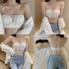 Non-Slip Bra Lace Tube Top Seamless Wireless Small Chest Push up Adjustable Sexy Beauty Back Underwear for Women