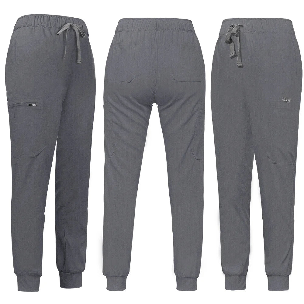 Unisex Jogger Pants Dentist Pants Solid Color Beauty Salon Nursing Men Jogging Pants Spa Uniform Pants Pet Medical Doctor Scrub