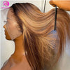 P4/27 Color Highlight Wigs 13x4 Lace Frontal Wig For Women Straight Lace Front Human Hair Wigs Preplucked Wig 100% Human Hair