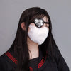 Lolita Gothic One Eye Mask Cosplay Anime Halloween Party Costumes Prop Fancy Dress Christmas Lady Girls Heart Eyewear Xmas Gifts