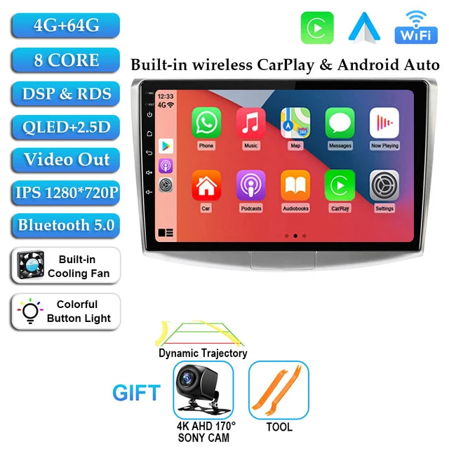 Android 14 For VW Volkswagen Passat B7 B6 CC Car Radio Multimedia Player Autoradio GPS Navigation Camera Carplay QLED 2Din DVD