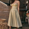 2024 Summer Sexy Spaghetti Strap Long Dresses Slim French Vintage Elegantes Style Suspender Party Dress Vestidos Robes Longues