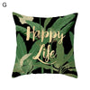 45cm Cushion Case Removable Polyester Green Plant Print Pillowcase Tropical Leaf Cactus Monstera Throw Cushion Cover Home Decor