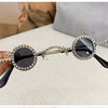 Fashion Diamond Round Sunglasses Women Luxury Rhinestone Shades UV400 Sun Glasses Female Punk Brand Designe Eyewear Men Eyeglass