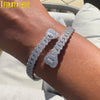 2025 New Iced Out Bling Opened Heart Flower Charm Bracelet AAA CZ Zircon Butterfly Bangle For Men Women Hip Hop Luxury Jewelry
