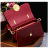 Fashion Diamonds Women Handbags 2023 Red Genuine Leather Lady Shoulder Messenger Bag Crocodile Pattern Portable Shell Tote Bags