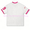 Women Los Angeles Number 79 Print V-Neck Short Sleeve T-Shirt Summer Graphic Tee Baseball Jerseys Stripe Oversized Sport T-Shirt