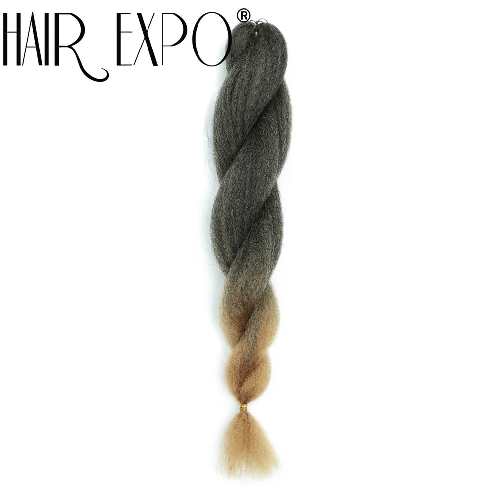 26Inch Vixen Crochet Bulk Hair Synthetic Jumbo Braids Fluffy Yaki Straight Crochet Hair Afro Kinky Curly Braiding Hair Extension