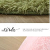 Plush round carpet living Room Decoration Children's Bedroom fluffy white carpet non-slip blanket bedside design Room play mat
