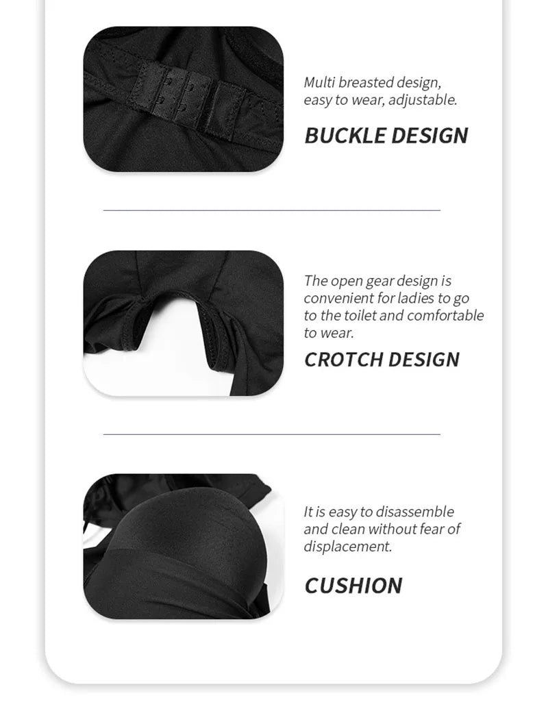 AfruliA Bodysuit Shapewear Padded Hip Enhancer Bra Cushion Butt Lifter Sexy Back Body Shaper Jumpsuits Fajas Colombianas Girdles